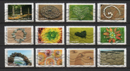 - FRANCE Adhésifs N° 2375/86 Oblitérés - Série Complète LAND ART 2024 (12 Timbres) - - Used Stamps