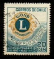 CHILI     -    1967 .   Y&T N° 320 Oblitéré   .  Lions International - Chile