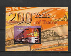 GHANA 2005 TRAINS  YVERT N°B464 NEUF MNH** - Treni