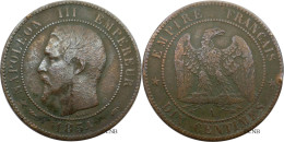 France - Second Empire - 10 Centimes Napoléon III, Tête Nue 1854 A - TB+/VF35 - Fra4819 - 10 Centimes