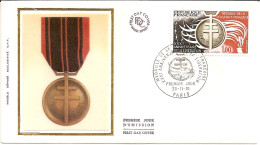 279 --- PARIS 1er Jour FDC Médaille De La Résistance Française - 30è Anniversaire De La Libération - Cachets Commémoratifs