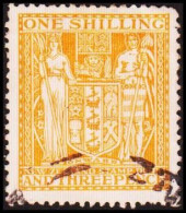 1943. New Zealand. NEW ZEALAND STAMP DUTY ONE SHILLING AND THREE PENCE  (MICHEL STEMPEL 57) - JF410398 - Fiscaux-postaux