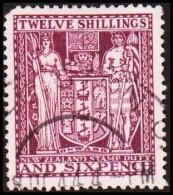 1931. New Zealand. NEW ZEALAND STAMP DUTY TWELVE SHILLINGS AND SIXPENCE  (MICHEL STEMPEL 39) - JF410400 - Fiscaux-postaux