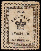 1890-1925. New Zealand. N. Z. RAILWAYS NEWSPAPER HALFPENNY. Thin. - JF420703 - Fiscaux-postaux
