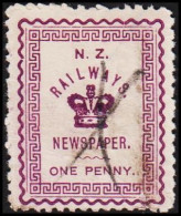 1890-1925. New Zealand. N. Z. RAILWAYS NEWSPAPER ONE PENNY. Tear. - JF420705 - Fiscaux-postaux