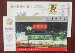 Motorcycle,bicycle,bike Parking,China 2002 Ma'anshan Hualian Corninercial Mension Advertising Pre-stamped Card - Ciclismo