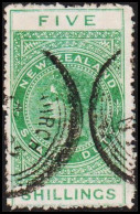 1882. New Zealand. NEW ZEALAND STAMP DUTY FIVE SHILLINGS (MICHEL STEMPEL 5) - JF512510 - Fiscaux-postaux