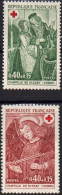 France 1970 Y&T 1661-1662  Neufs-  Croix-Rouge 1970 - Fresques De La Chapelle De Dissay (Vienne) - Gomme +++ - Unused Stamps