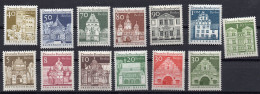 GERMAN OCCUPATION / BERLIN/1966-69/MNH/SC#9N235-42, 9N244-7, 9N249/ ARCHITECTURE / HISTORICAL PLACES - Berlin & Brandenburg