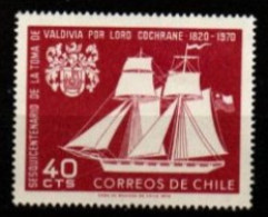 CHILI   .   1970.    Y&T N° 343 **.     Bateau  /  Voilier - Chile