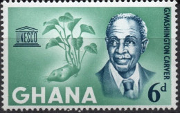 GHANA/1964/MNH/SC#189/ UNESCO / G. WASHINGTON CARVER/ 6p - Ghana (1957-...)