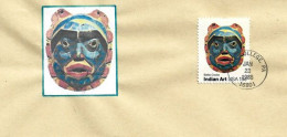 USA. Masque Des Peuples Bella Coola. (Indian Art) Lettre State College (Pennsylvania)Lettre State College (Pennsylvania) - Altri & Non Classificati