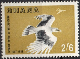 GHANA/1958/MH/SC#35/INAUGURATION OF GHANA AIRWAYS/ AIRPLANES/ 2sh 6p - Ghana (1957-...)