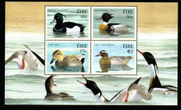 Irland Ireland Eire 2004 - Mi.Nr. Block 52 - Postfrisch MNH - Vögel Birds Enten Ducks - Canards