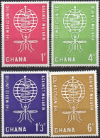 GHANA/1962/MH/SC#128-31/ MALARIA ERRADICATION EMBLEM/ FULL SET - Ghana (1957-...)