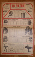 Grand Prospectus 1927 Th. PILTER Accessoires Pour Laiterie Beurrerie Fromagerie - 24 Rue Alibert Paris - Usine à Nevers - 1900 – 1949