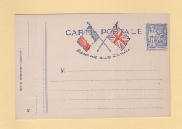 Simili Timbre Type Paix - Entier Postal - Carte FM - Franchise Militaire - Guerre De 1939-45