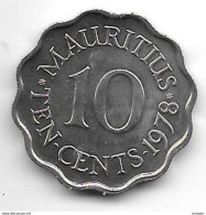 *mauritius 10 Cents  1978  Km 33  Unc - Mauritius