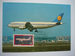 Avion / Airplane / LUFTHANSA / Airbus A300 / Carte Maximum - 1946-....: Ere Moderne