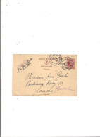 Carte Postale De NODEBAIS Vers LEUVEN 1924. COB 195 - 1922-1927 Houyoux