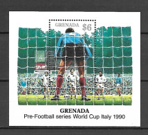 Grenada 1989 Football World Cup ITALY MS #1 MNH - 1990 – Italien