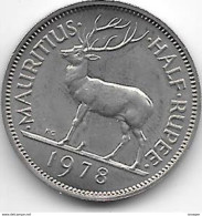 *mauritius 1/2 Rupee  1978  Km 37.1  Unc - Mauritius