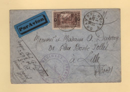 Algerie - Oran - FM + Avion - 1939 - SP 554 - Regiment D Infanterie - Destination Lille Nord - Covers & Documents