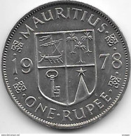 *mauritius 1 Rupee  1978  Km 35.1  Unc - Mauritius