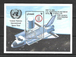 Grenada 1992 Space -  International Space Year MS MNH - Amérique Du Nord