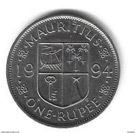 *mauritius 1 Rupee 1994  Km  55  Xf+ - Mauritius