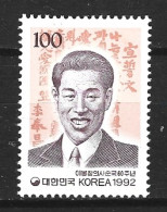 COREE DU SUD. N°1566 De 1992. Personnalité. - Korea (Süd-)