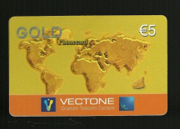 Carta Prepagata Vectone - Gold Da 5 Euro - Usata - Otros & Sin Clasificación