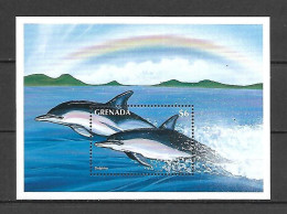 Grenada 1996 Marine Mammals - Dolphins MS MNH - Grenada (1974-...)