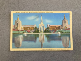 Towers Of The East And Temple Compound From Lakes Of The Nations World's Fair On San Francisco Carte Postale Postcard - San Francisco