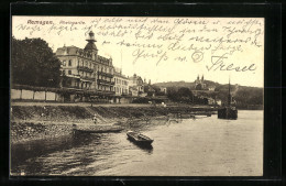 AK Remagen, Rheinpartie Mit Rhein-Hotel F. Liese  - Remagen