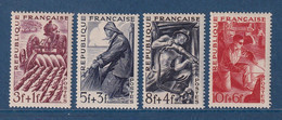 France - YT Nº 823 à 826 ** - Neuf Sans Charnière - 1949 - Unused Stamps