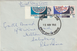 Great Britain Cover FDC - 1965 - ITU International Communication Union - Lettres & Documents