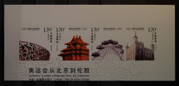 2008 - China - MNH - Olympic Games - From Beijing To London - 4 Se Tenant Self Adhesive Stamps - Neufs