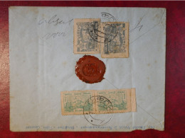 DR10 RUSSIE CCCP   LETTRE RECO ENV.  1930 TILLIS CAUCASE A PARIS FRANCE  +CACHET CIRE +AFF. INTERESSANT+ + - Covers & Documents