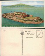 Postcard San Francisco Alcatraz - Areal View Luftbild 1939 - Sonstige & Ohne Zuordnung