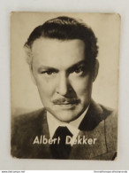 Bh478 Figurina Albert Dekker Attore Actor Cinema Movie Star Personaggi Famosi - Altri & Non Classificati