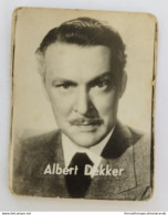 Bh457 Figurina  Sun Chewingum Albert Dekker Attore Actor Star Cinema Movie - Altri & Non Classificati