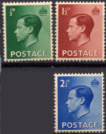 GREAT BRITAIN/1936/MNH/SC#230, 232-3/ KING EDWARD VIII / KEVIII / PARTIAL SET - Unused Stamps