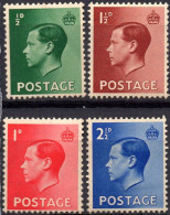 GREAT BRITAIN/1936/MNH/SC#230-3/ KING EDWARD VIII / KEVIII / FULL SET - Unused Stamps