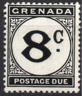 GRENADA/1952/MH/SC#J18/ POSTAGE DUE / 8c BLACK - Grenada (...-1974)