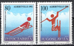 Yugoslavia 1992 - Winter Olympic Games-Albertville - Mi 2523-2524 - MNH**VF - Unused Stamps