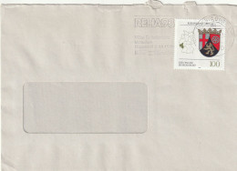 Germany Federal Cover - 1992 - Coat Of Arms COA Rheinland Rhineland Slogan Reha 93 - Covers & Documents