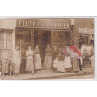 Rare Carte Photo 76 EU - Devanture De Magasin FLUTRE - NOURTIER - Eu