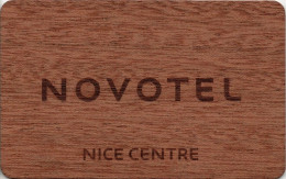 FRANCIA  KEY HOTEL   Novotel Nice Centre - WOODEN CARD - Chiavi Elettroniche Di Alberghi