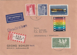 Germany Federal Berlin Cover Registered Einschreiben - 1970 1975 1976 - Moby Dick Film Festival Hockey Industry Tech - Briefe U. Dokumente